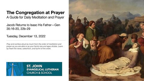 Jacob Returns to Isaac His Father—Gen 35:16-20, 22b-29