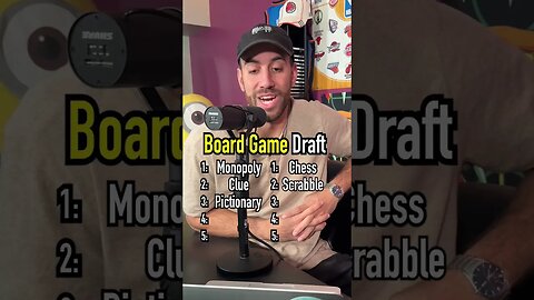 The BOARD GAME Draft!! Which Games Did We Miss?? #shorts #drafts