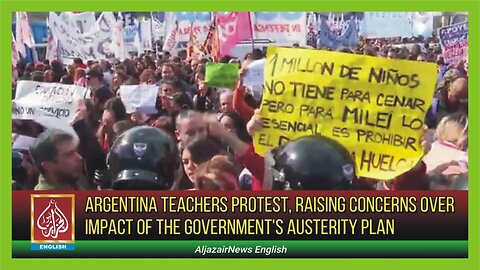 Argentina teachers protest, raising concerns over impact of the government's austerity plan