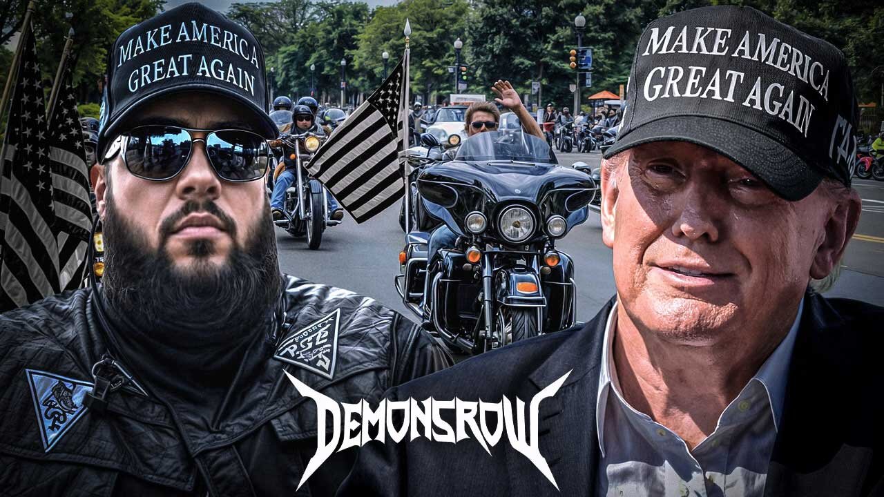 Shocking! Hundreds of Bikers Attend Trump Rally!!