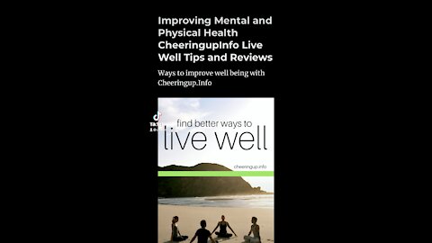 Healthy Living Tips With CheeringupInfo