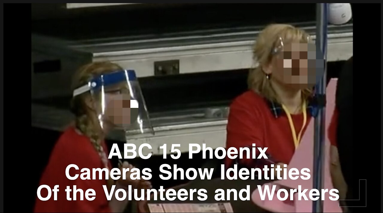ABC 15 Cameras at the Az Audit - Zooming in on Volunteers Faces