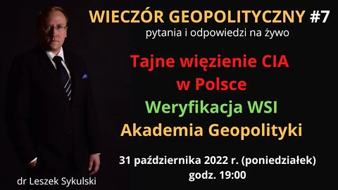 NA ŻYWO. Wieczór Geopolityczny #7: #StopAmerykanizacjiPolski