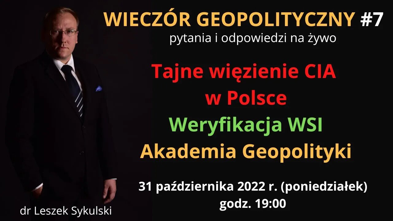 NA ŻYWO. Wieczór Geopolityczny #7: #StopAmerykanizacjiPolski