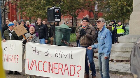 Folkets Protest Stockholm 23 okt 2021