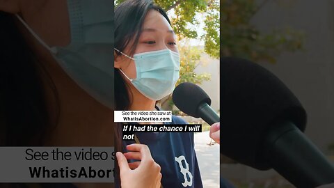 "I think abortion is not a good thing. It's the best choice not to abort."