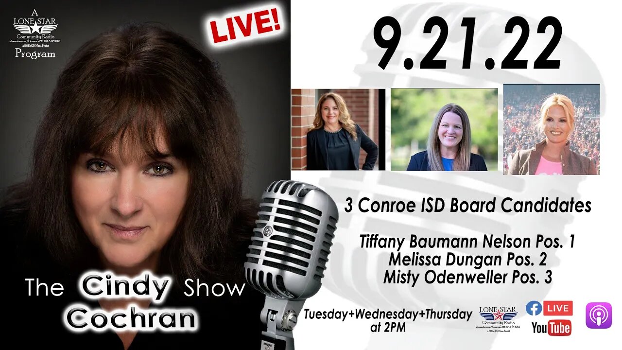 9.21.22 - Tiffany Baumann Nelson, Melissa Dungan, Misty Odenweller for CISD Board
