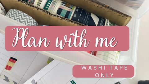 Plan With Me - Washi Only