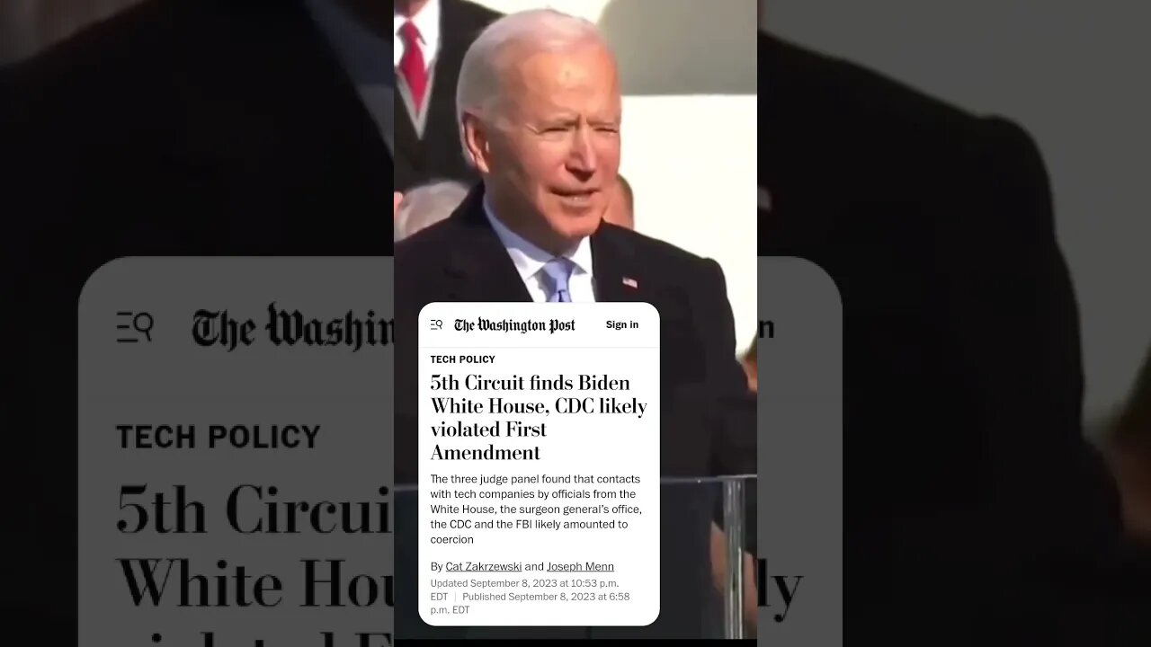 What's the punishment for the Biden Administration violating the US Constitution?