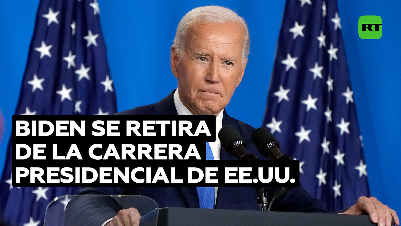 Joe Biden anuncia que se retira de la carrera presidencial de EE.UU.