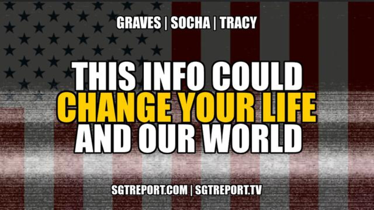 THIS INFO COULD LITERALLY CHANGE YOUR LIFE & OUR WORLD - TRUMP NEWS