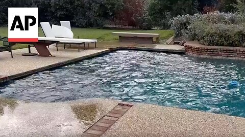 WATCH: Water splashes in swimming pools during California earthquake