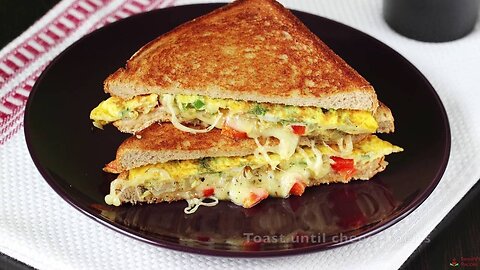 Fried egg sandwich | 10 mins egg breakfast recipe