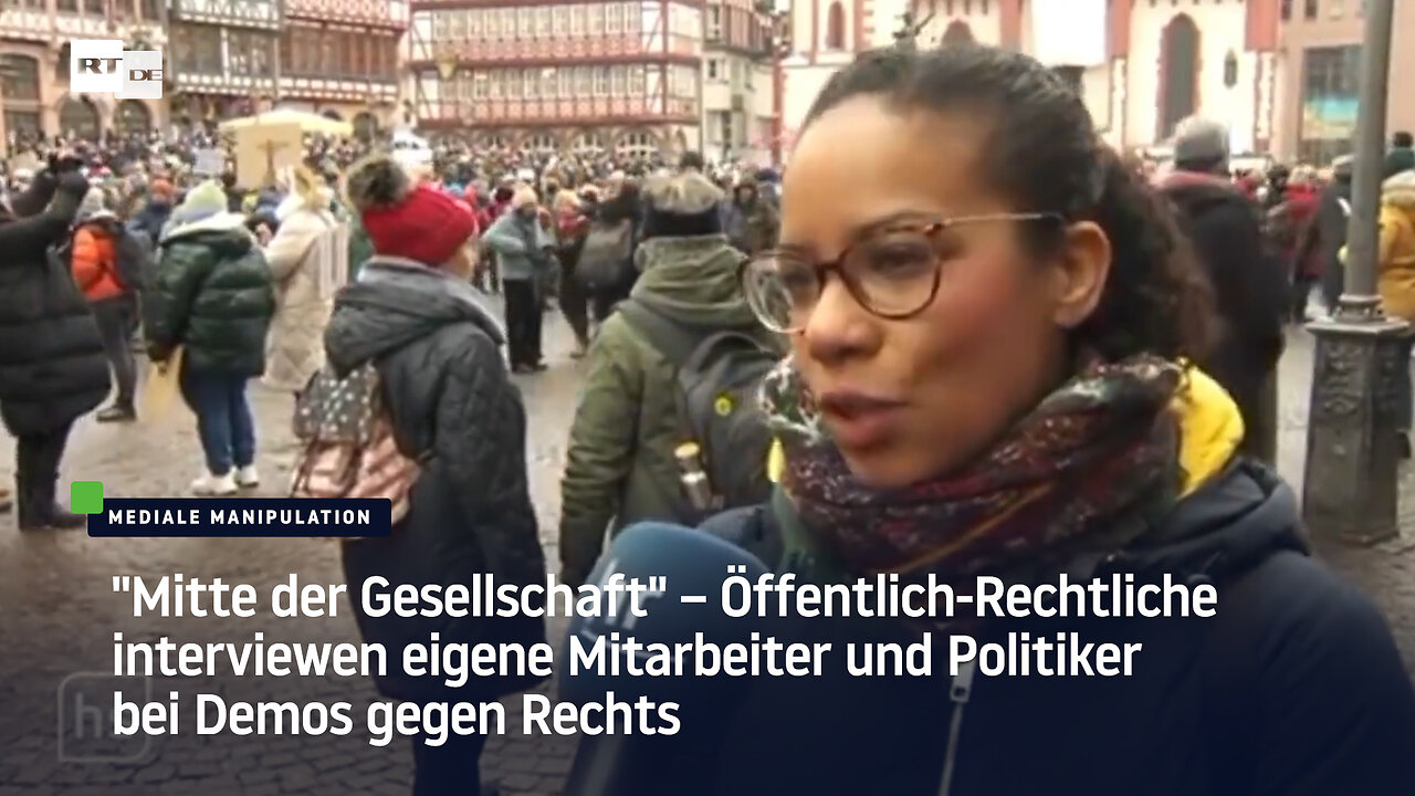 Öffentlich-Rechtliche interviewen eigene Mitarbeiter und Politiker bei Demos gegen Rechts