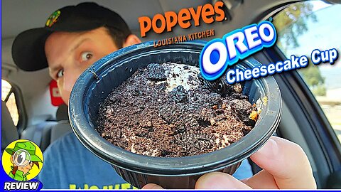 Popeyes® OREO® CHEESECAKE CUP Review ⚜️🍪🧀🍰 Their BEST DESSERT Yet?! 🤔 Peep THIS Out! 🕵️‍♂️