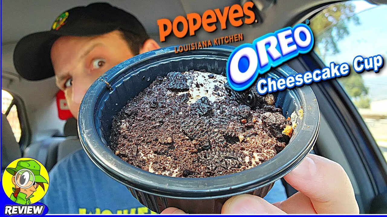 Popeyes® OREO® CHEESECAKE CUP Review ⚜️🍪🧀🍰 Their BEST DESSERT Yet?! 🤔 Peep THIS Out! 🕵️♂️