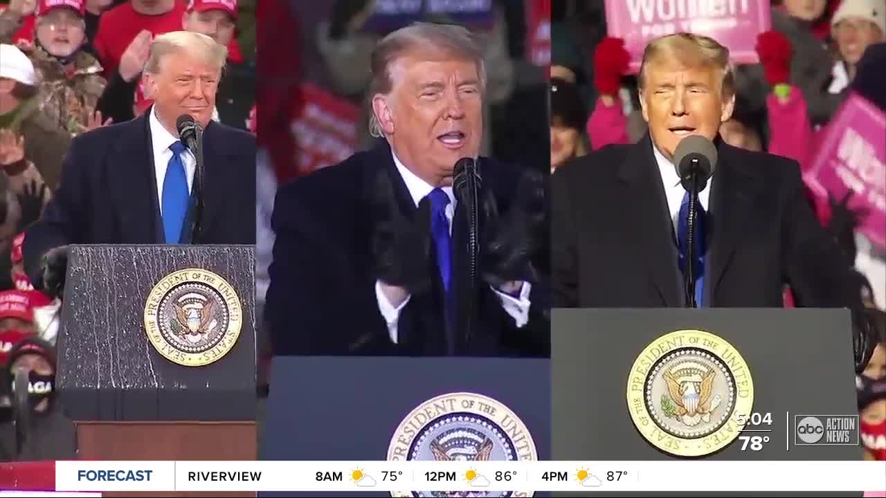 President Trump, Joe Biden both campaigning in Tampa days before election