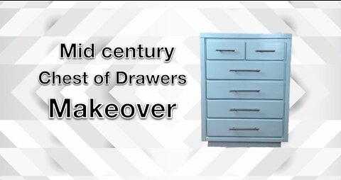 MID CENTURY DRESSER MAKEOVER/ FURNITURE RESTORATION