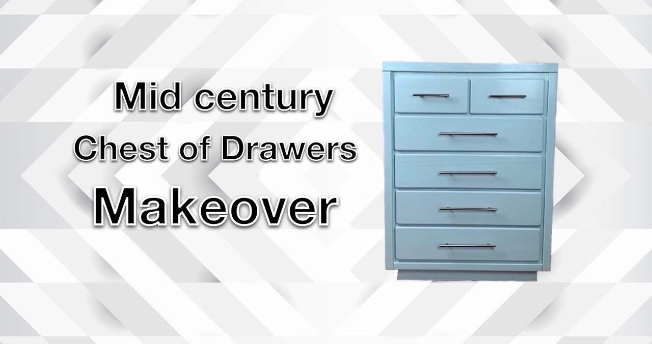 MID CENTURY DRESSER MAKEOVER/ FURNITURE RESTORATION