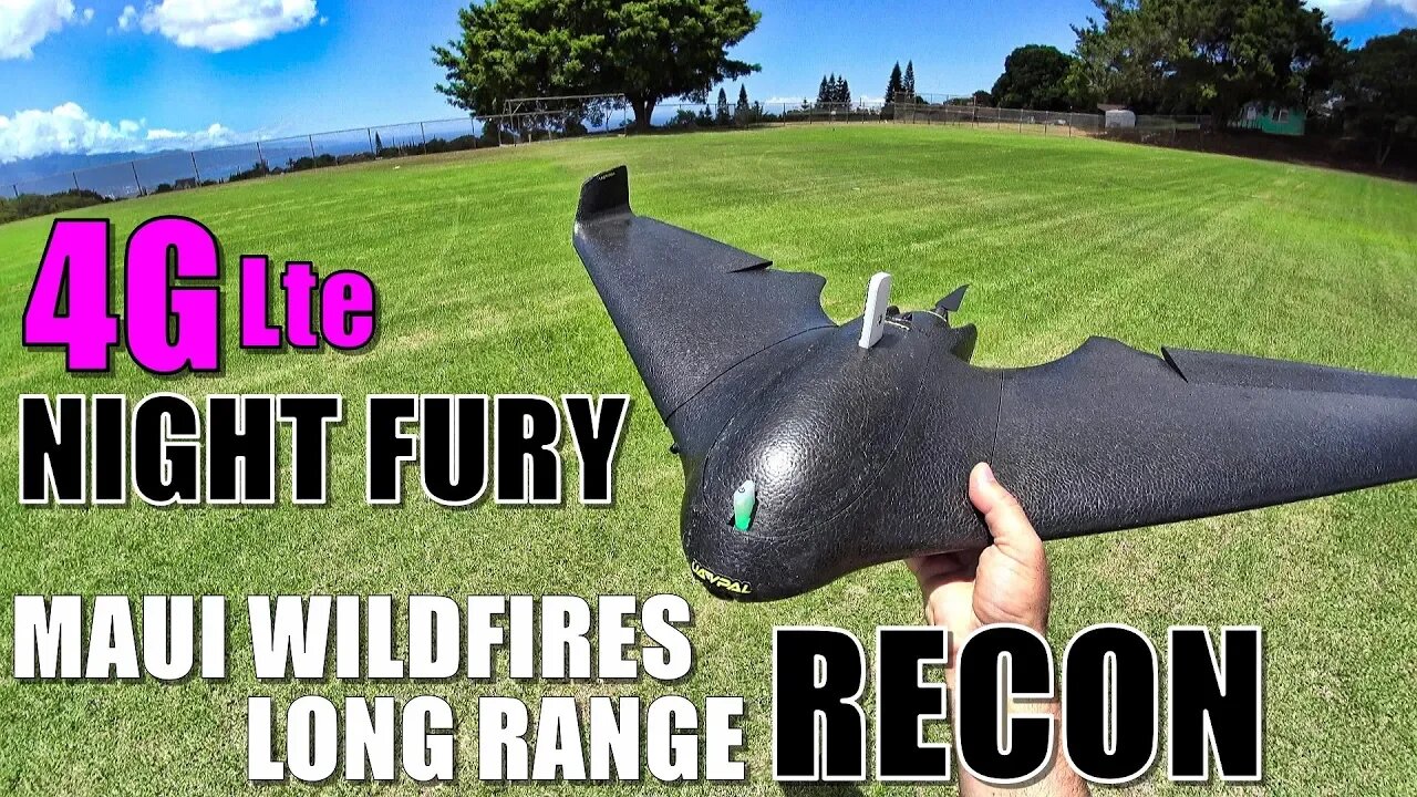 Parrot Disco NIGHT FURY 4GLte - LONG RANGE Maui Wildfire Damage Recon Mission