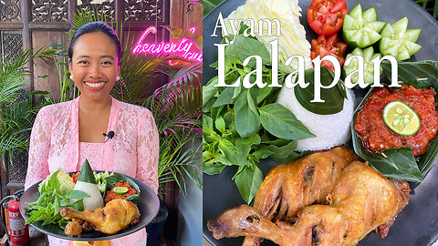 Lalapan Ayam, Indonesian Fried Chicken with Sambal 😊