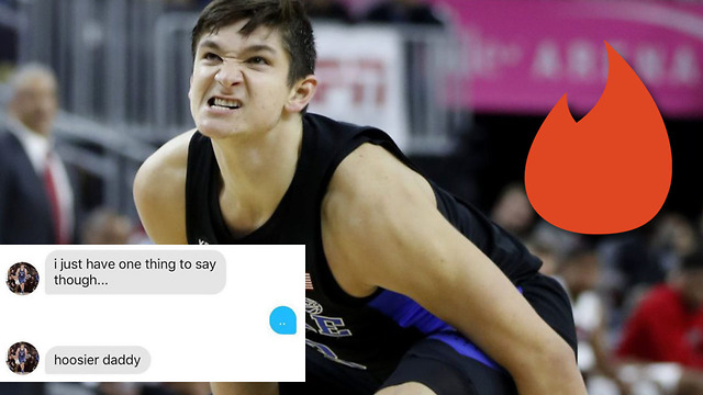 Grayson Allen SAVAGELY Trolls Tinder Match After Beating Her Team