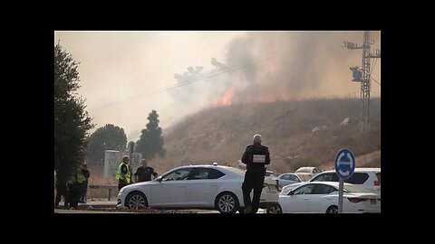 Rockets from Lebanon cause large fire in northern Israel