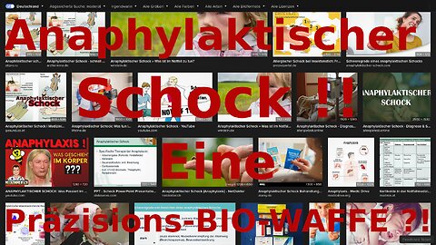 Anaphylaktischer Schock – Eine Massen-Präzisions-Bio-Waffe ?!