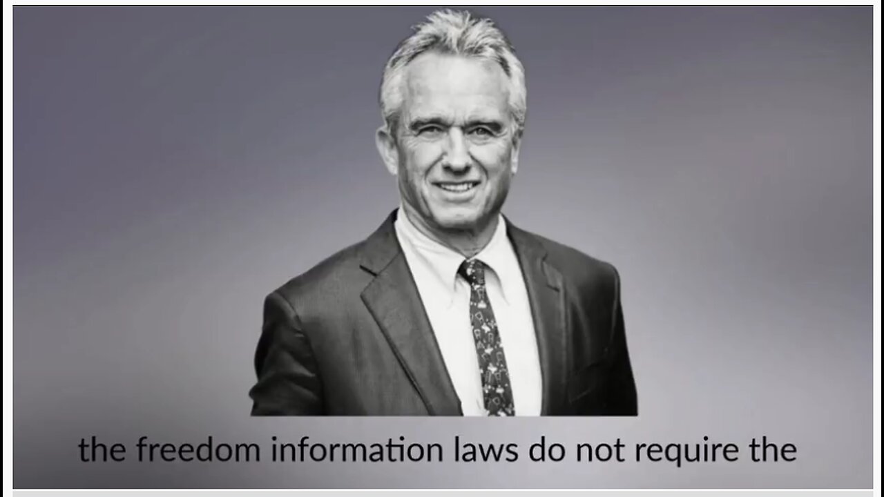 Robert F Kennedy Jr convinces the audience that viruses do exist