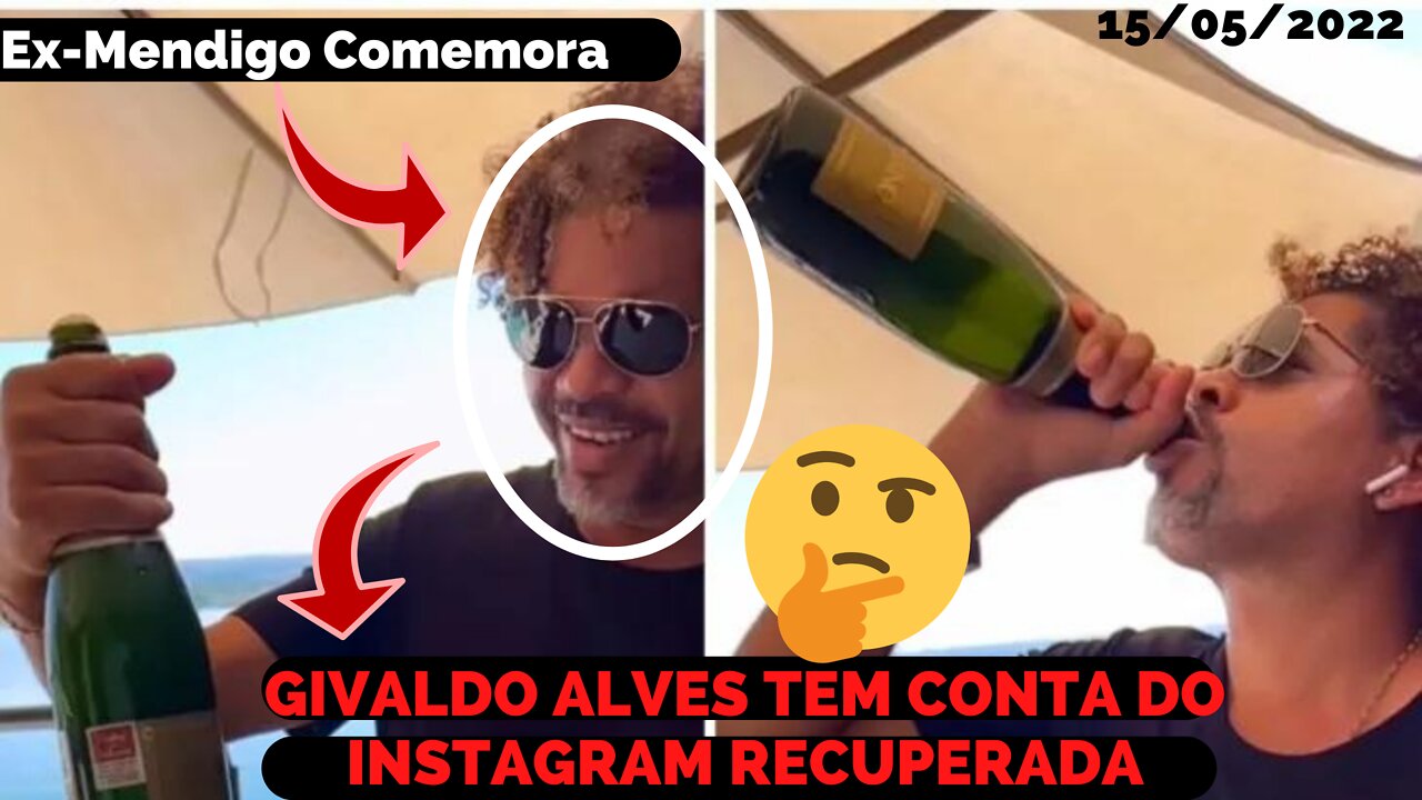 O EX MENDIGO GIVALDO ALVES,CONSEQUE REATIVAR SUA CONTA DO INSTAGRAM