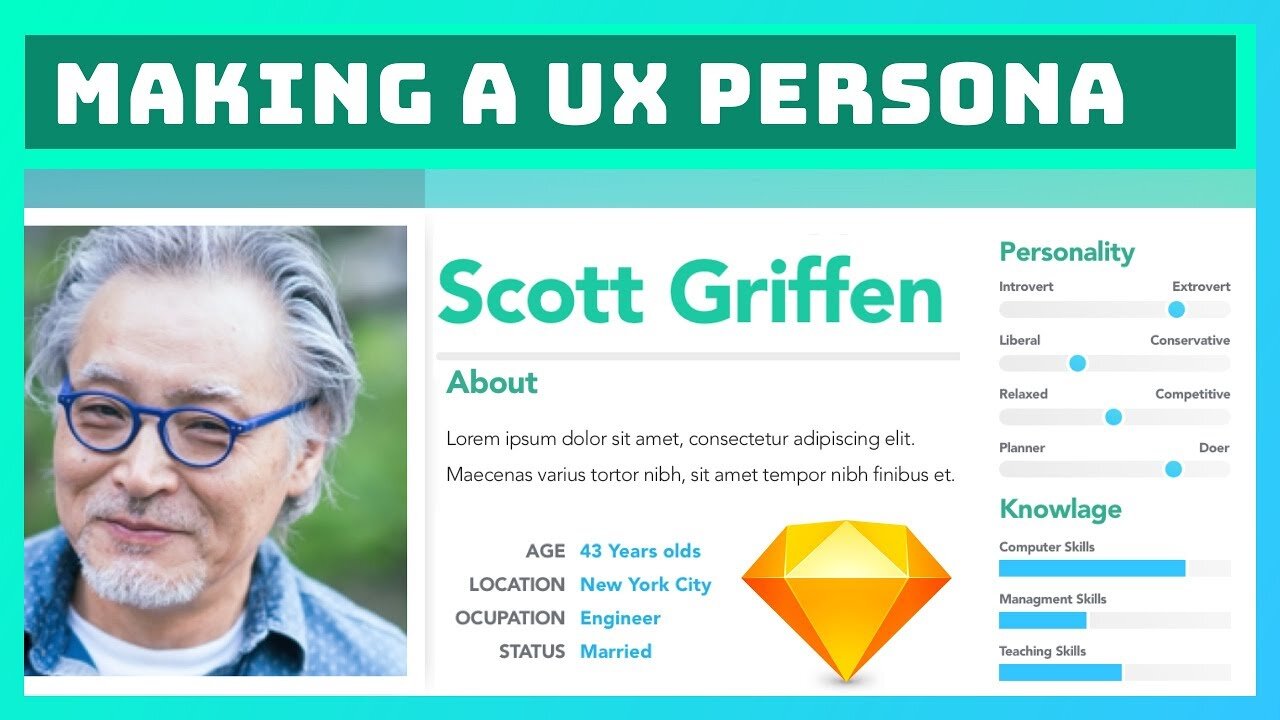 How to Make a UX User Persona Profile on the Sketch App for Mac | User Experience Design