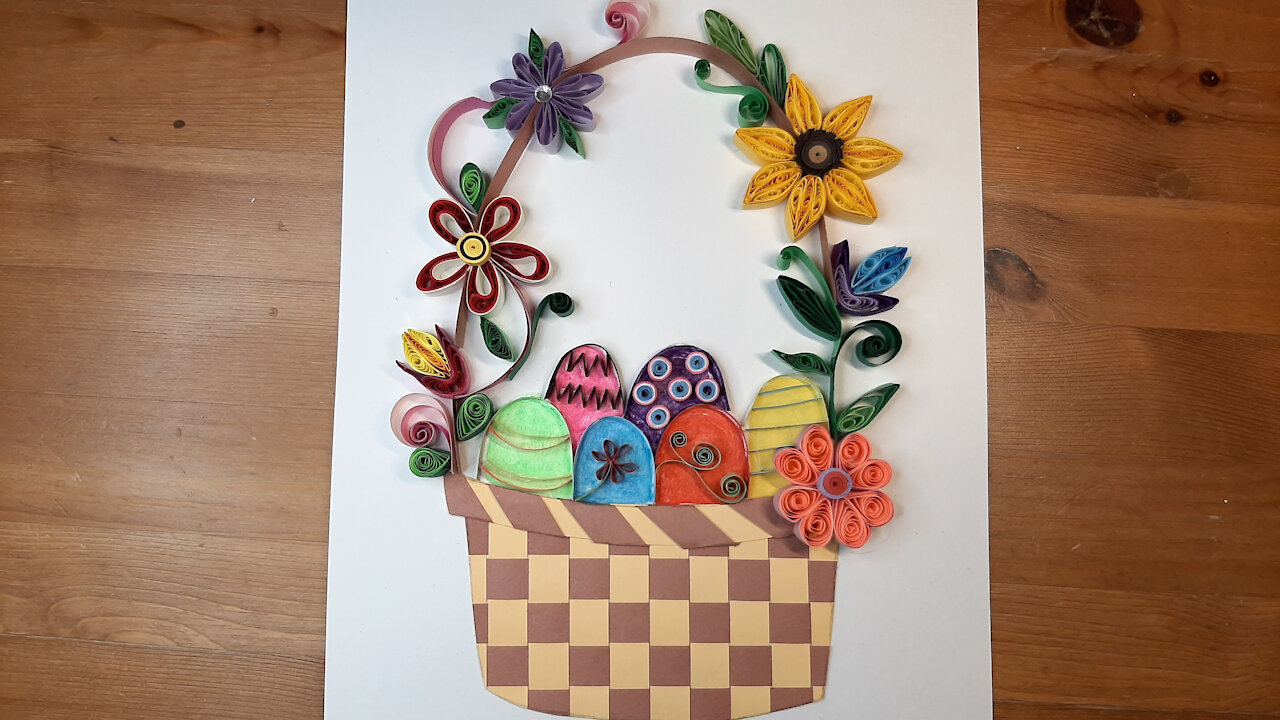 Quilling Easter Egg Basket