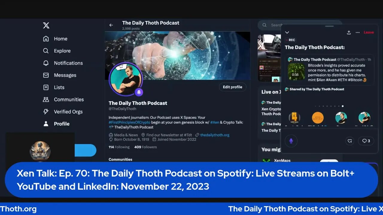 Xen Crypto Talk: Ep. 69: The Daily Thoth Podcast #DoggyMarket