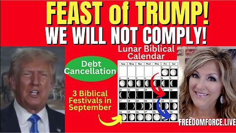 President Trump: "We Will Not Comply, September Feast Of Trump"