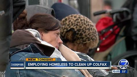 Employing homeless to clean-up Colfax