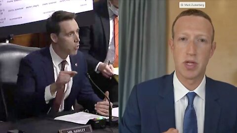 osh Hawley Mark Zuckerberg Senate Judiciary Committee - Any Collusion?