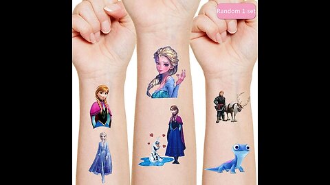 Disney Princess Frozen Tattoo Stickers Children's Birthday