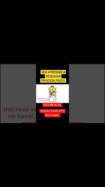 COMO DESENHAR PRINCESA PEACH DE MARIO BROS #shorts #short #peach #mariobros #princesspeach