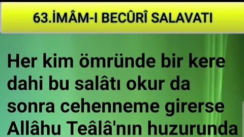 SALAVAT-I ŞERİFELER (63. SALAVAT -sesli)