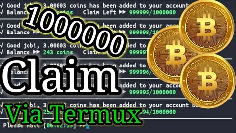 SATU JUTA CLAIM📍MINING COIN📍VIA TERMUX📍LEGIT