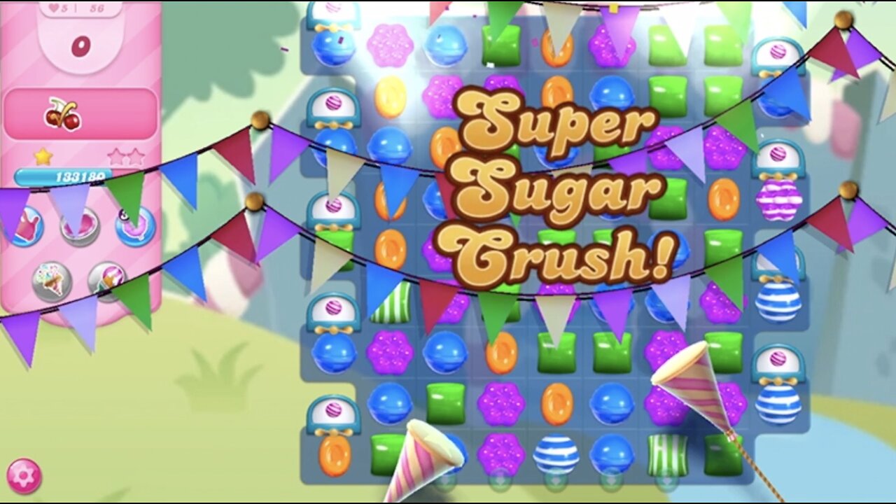 Candy Crush Saga | Level 56 | NO BOOSTERS | PASSED ON FIRST TRY! | SUPER SUGAR CRUSH | 167460 🦄