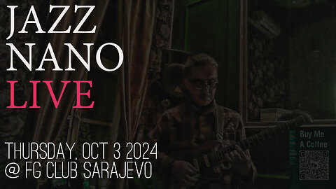 Jazz Nano at FG Club Sarajevo Thursday Afternoon with After the Rain Scent Secret - BiH Tour 2024
