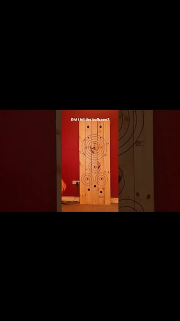 How powerful are my throwing knives? #shorts