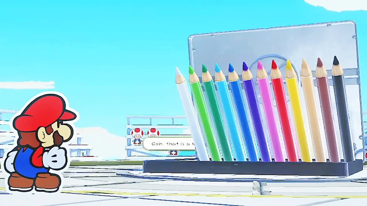 Paper Mario The Origami King #12: Jean-Pierre Colored Pencils The 12th - Boss Battle
