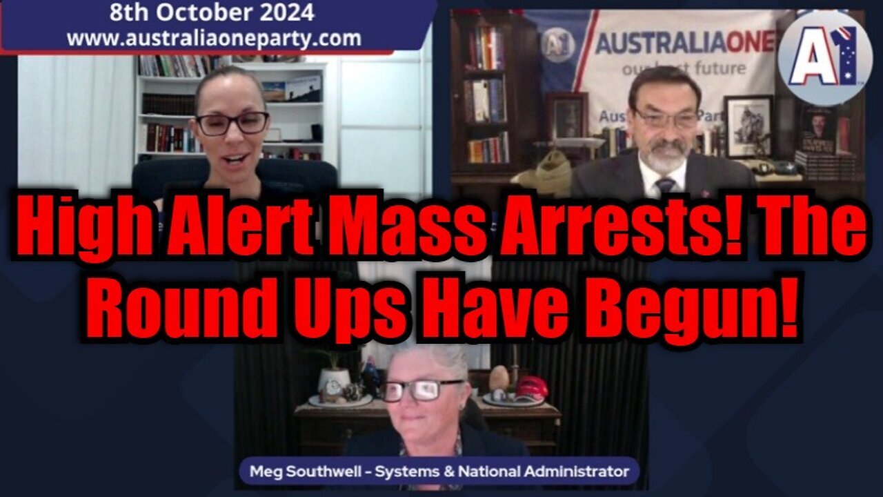 Riccardo Bosi: Situation Update - High Alert Mass Arrests! The Round Ups Have Begun!