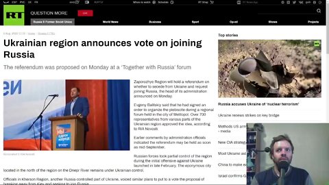 Ukraine regions to hold referendum on whether or not to secede from Ukraine and join Russia