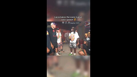 Kai Cenat remakes the iconic Kanye West Speech 🏆
