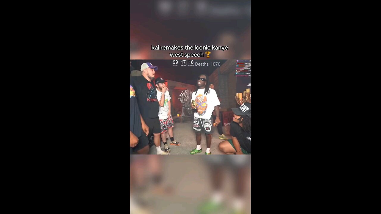 Kai Cenat remakes the iconic Kanye West Speech 🏆