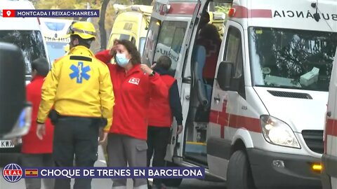 🇪🇸 Choque de trenes en Barcelona (Montcada i Reixac-Manresa) deja más de 150 heridos (7 dic 2022)