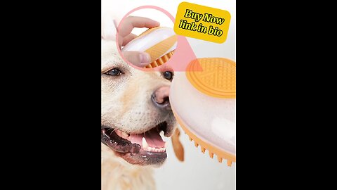 Dog Cat Bath Brush 2-in-1 Pet SPA Massage Comb Soft Silicone Pets Tool Pet Products